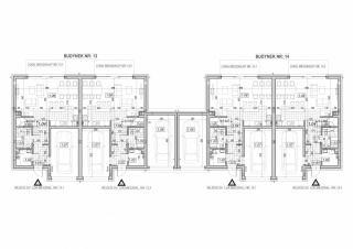 Budynek nr 13 i 14 - Rzut parteru